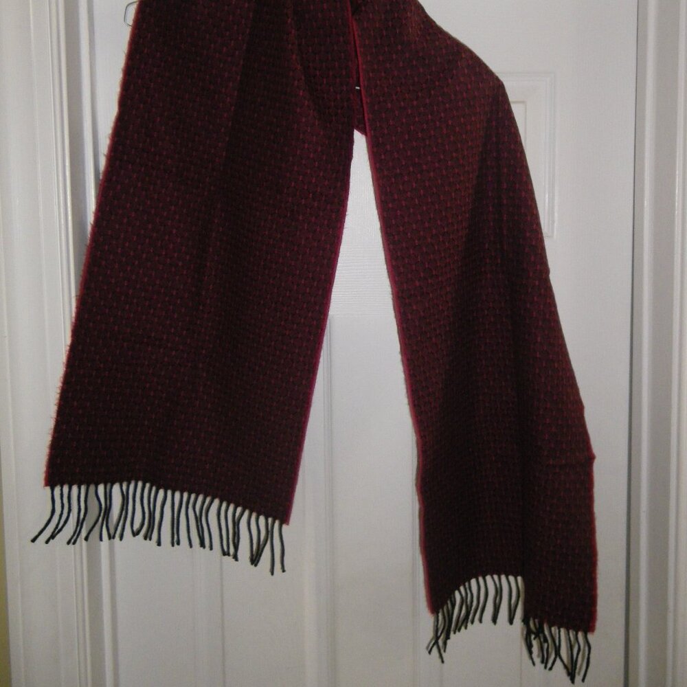 Men’s / Women’s Unisex 100% Cashmere Diamond Geometric Pattern Scarf Scotland - Picture 4 of 4
